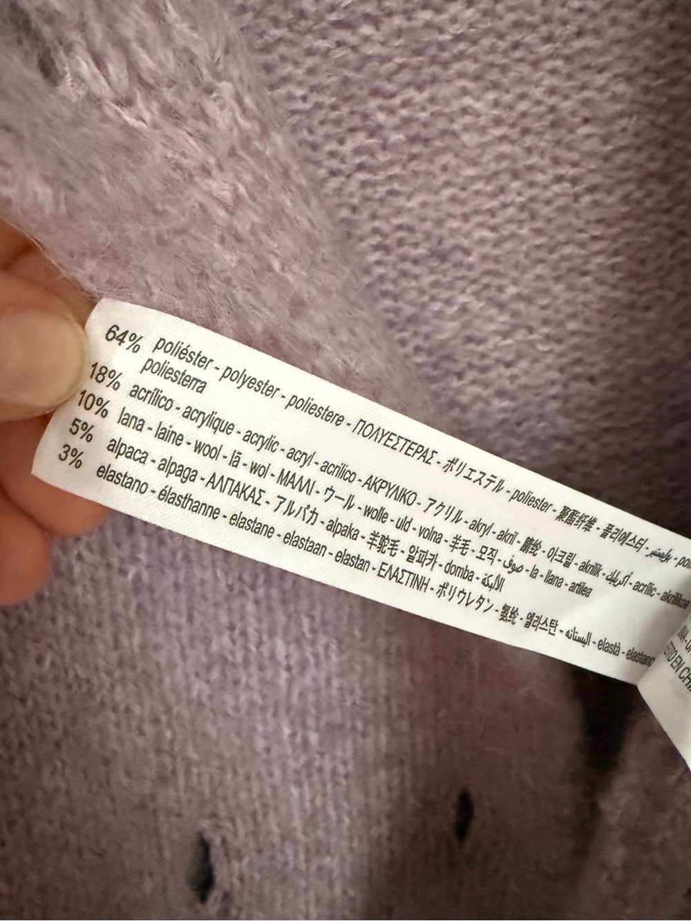 Zara Dusty Purple Knit Cardigan - Picture 8 of 8